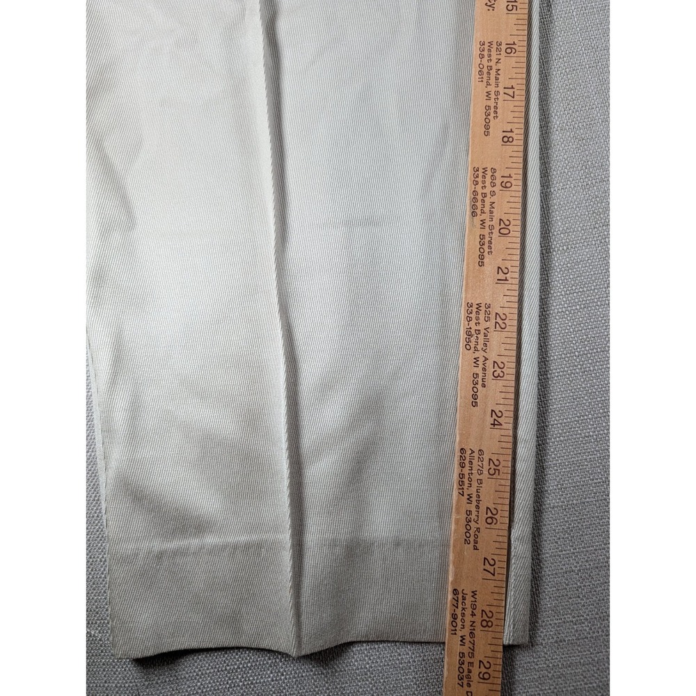 Tommy Bahama Relax Mens 40 Silk Cotton Pleated Dress Pants Beige Khaki 40x28 - Picture 8 of 9